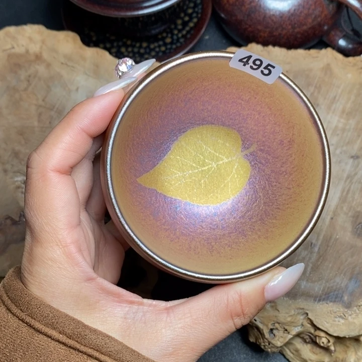 茶盏建窑建盏主人杯495微瑕