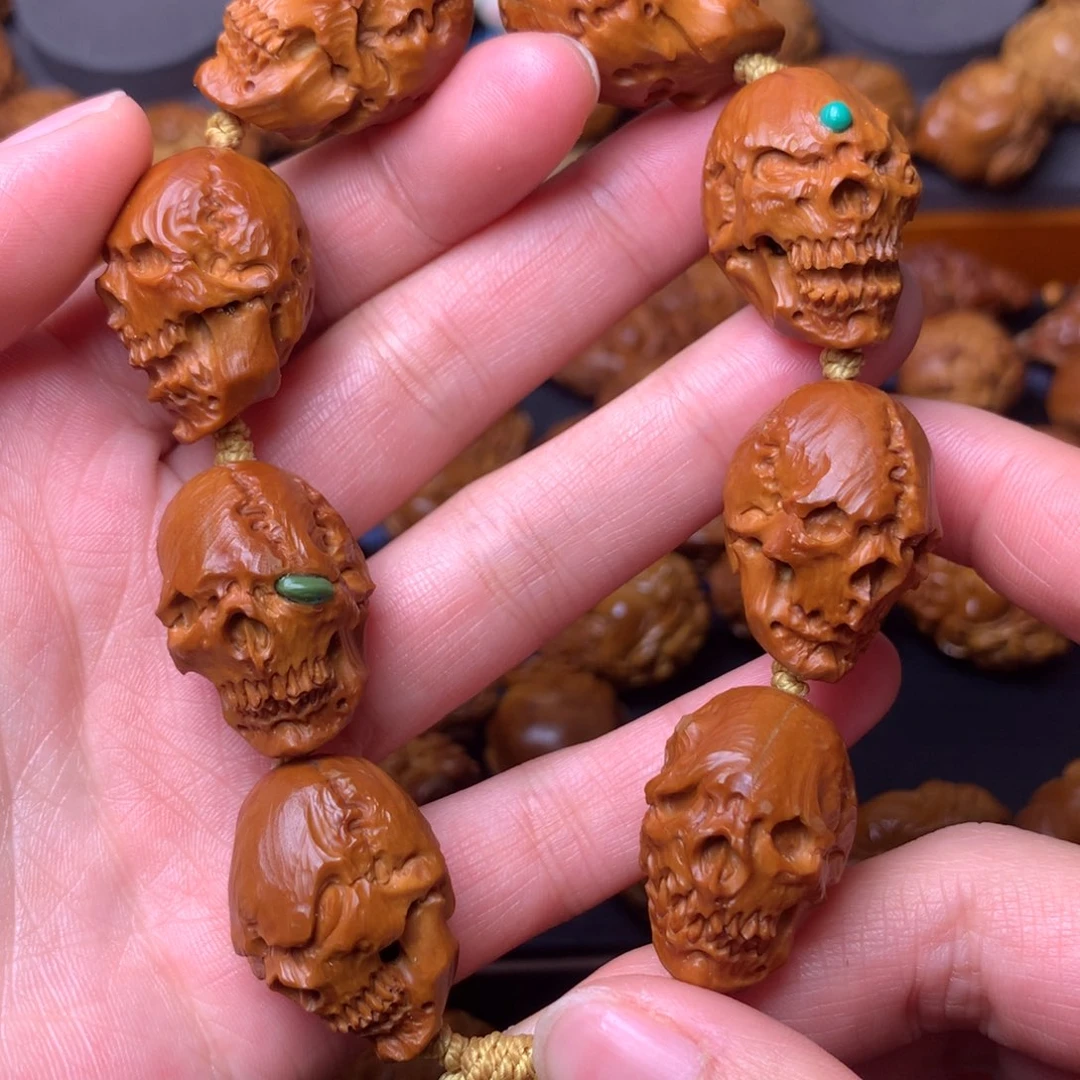 橄榄核手串/手链骷髅