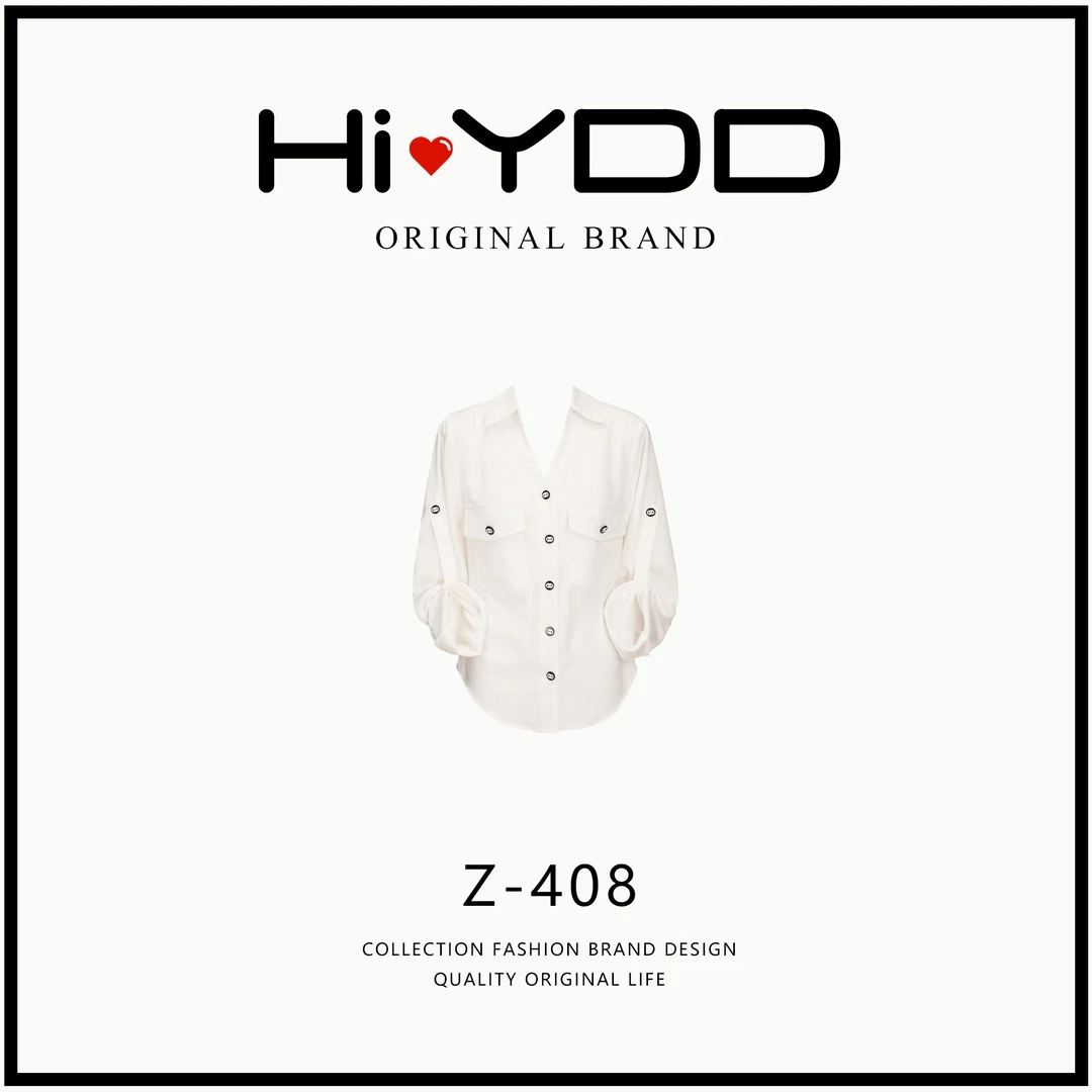 YDD•「Z-408」秋款轻熟老钱风亚麻衬衫松弛感防晒长袖上衣AZ-9179