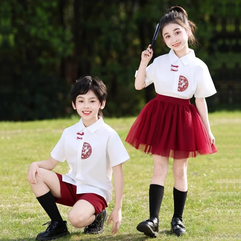 六一儿童演出服幼儿园毕业班服国风小学生啦啦队朗诵合唱表演服装