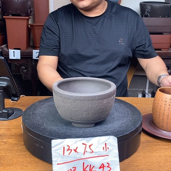 紫砂花盆货号一只KK43