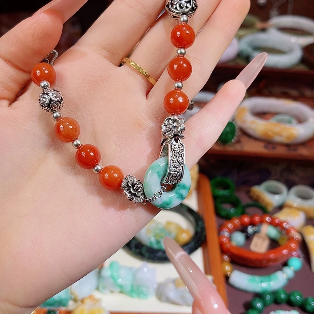 翡翠未镶嵌手链手链