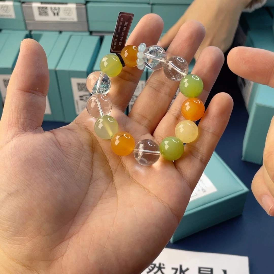 水晶银S925镶嵌手链