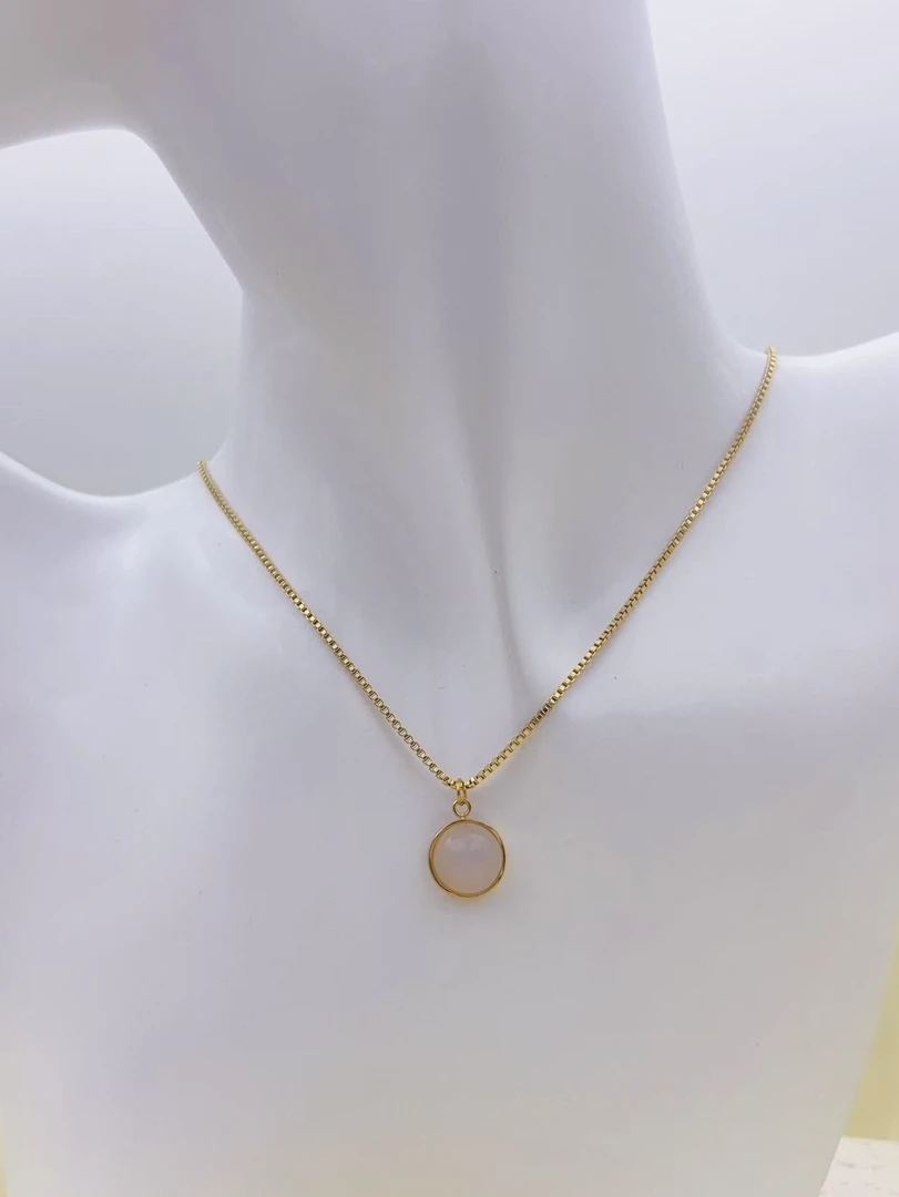 钛钢项链 【Kiss娜】钛钢3786轻奢盒子链几何髓髓项链饰品锁骨链