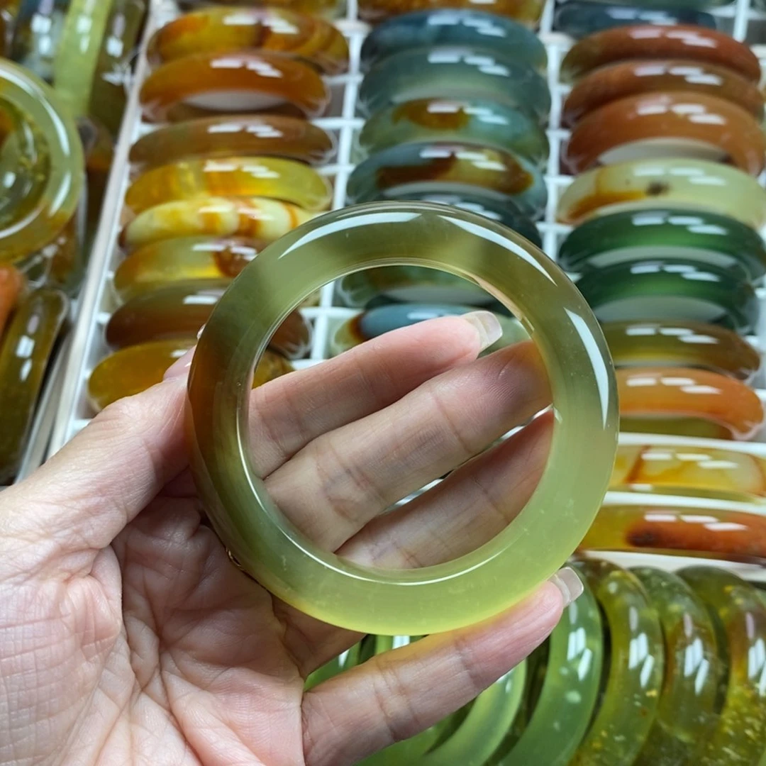 未镶嵌蛇纹石玉手镯55