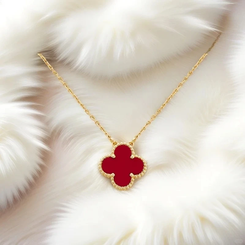 合金项链 【四叶草项链】-RunWu-CNC镀K金轻奢饰品女款