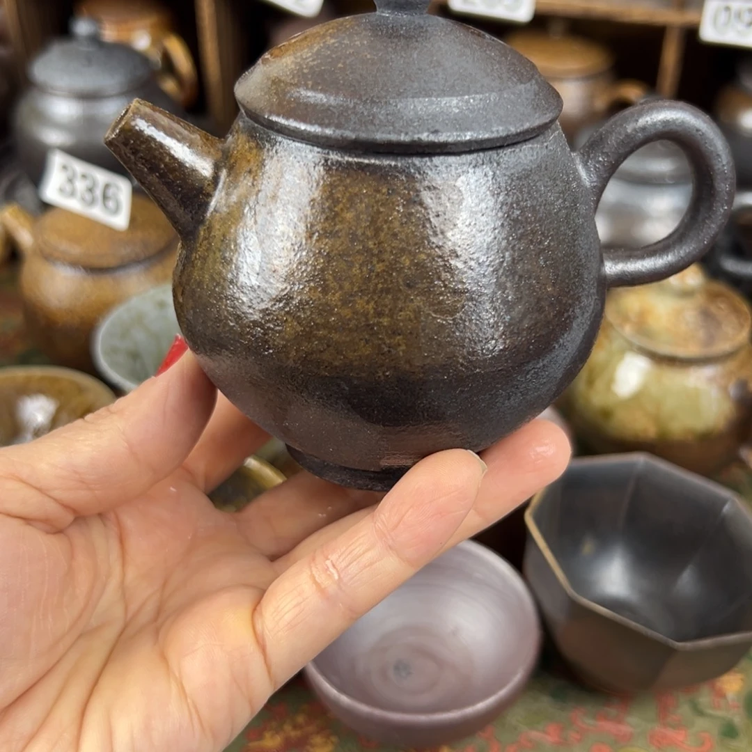 柴烧茶器柴烧茶器主人壶微瑕