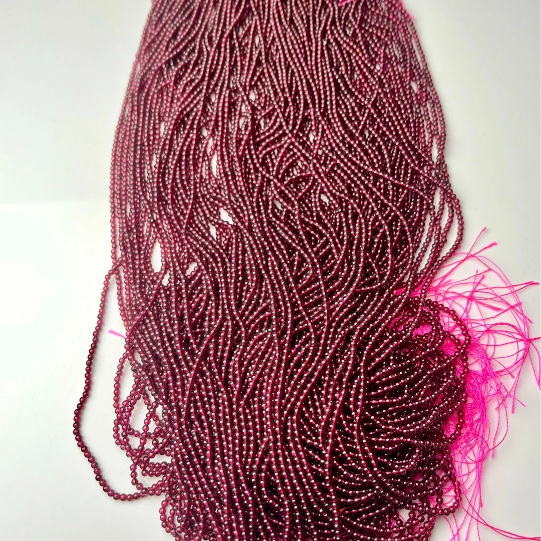 ZBG0392紫牙乌石榴石半成品长链（天然珠宝多样性发其一）