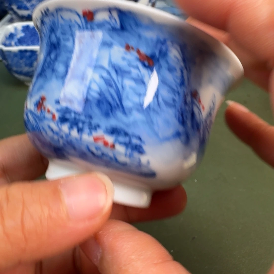 瓷景德镇纯手绘茶具圆圆214