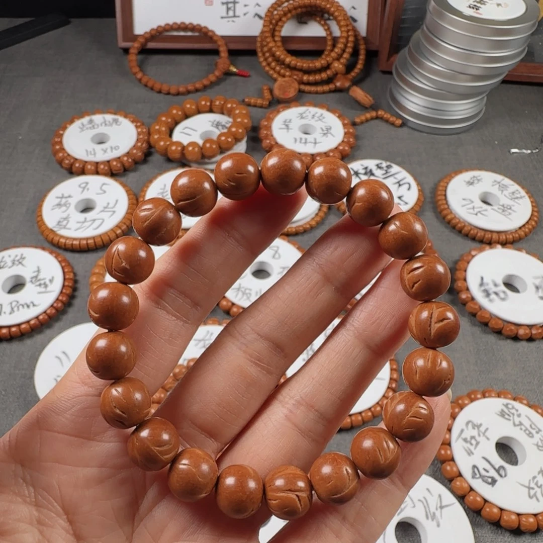 p***y手串桃核龙纹正圆11
