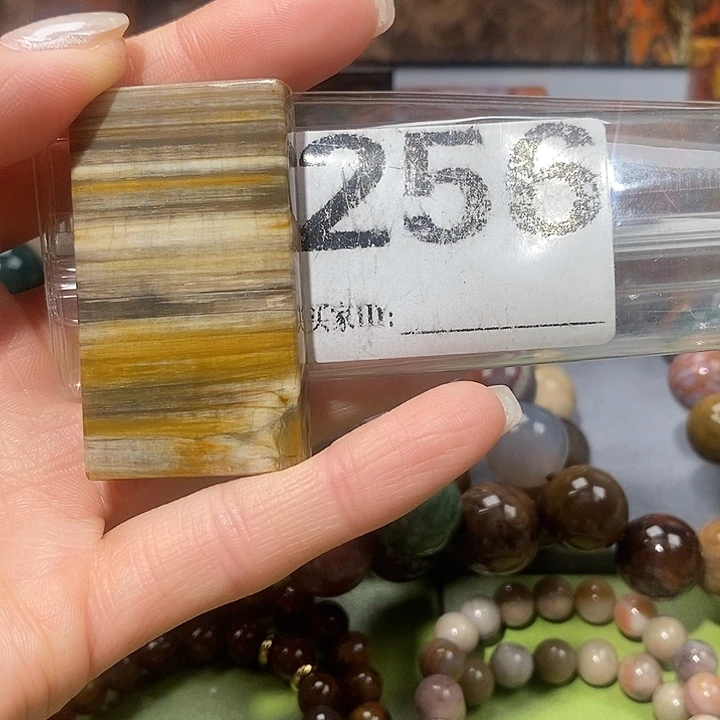 硅化玉未镶嵌天然北票树化玉吊坠