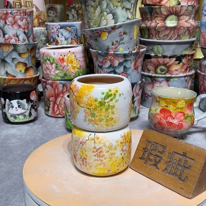 糖***包景德镇艺术手绘作品