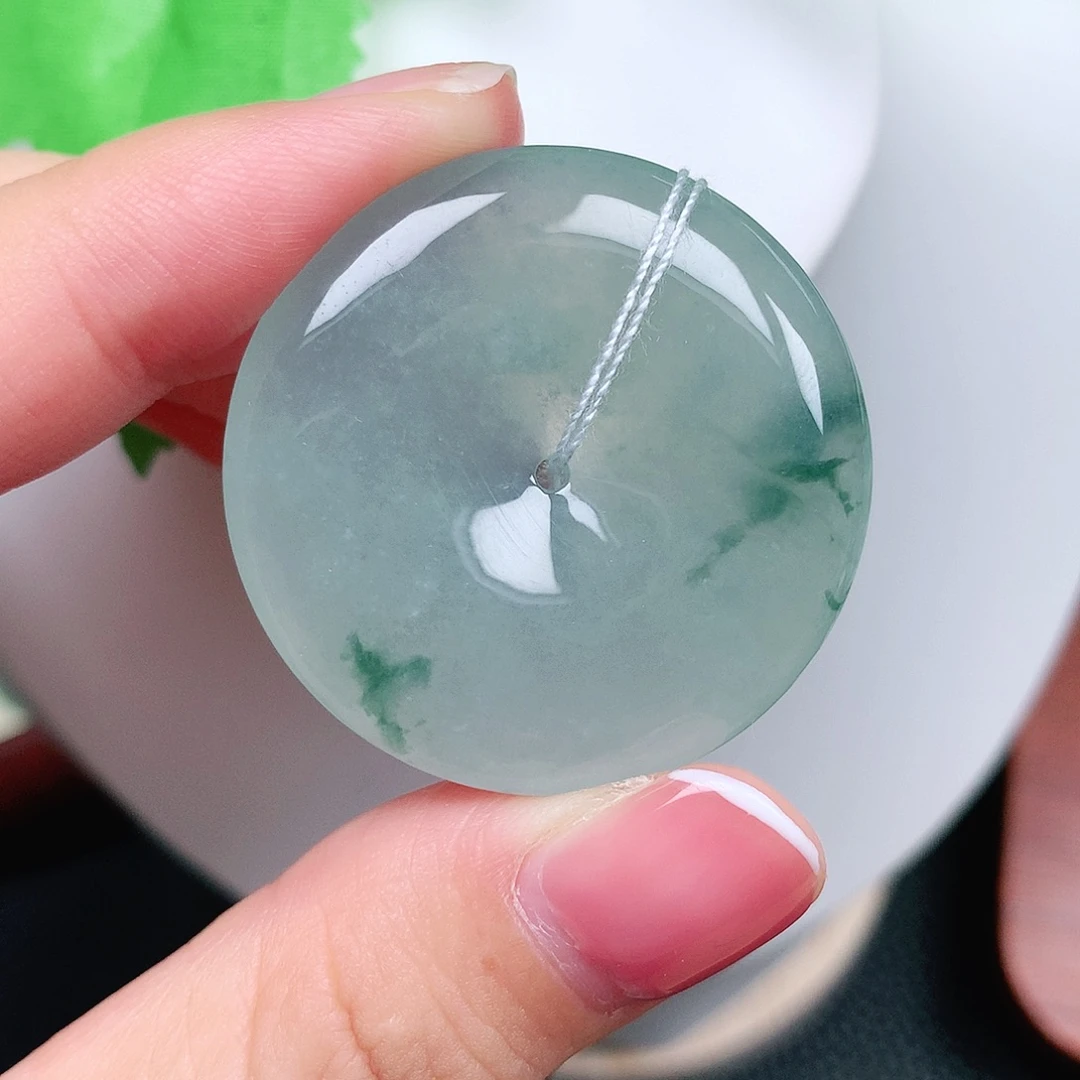 翡翠未镶嵌颈饰平安35-6.1