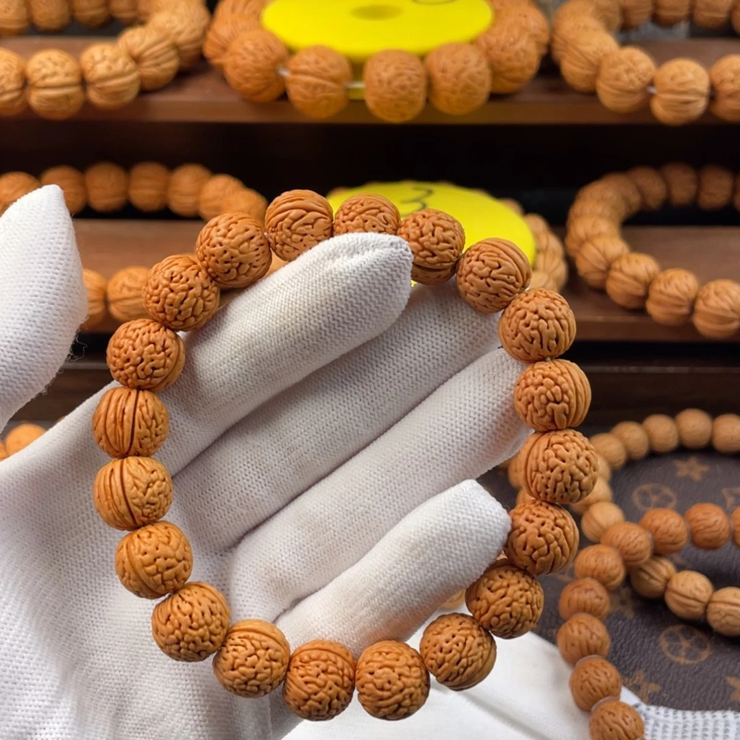 桃核吊坠野生盘龙13+