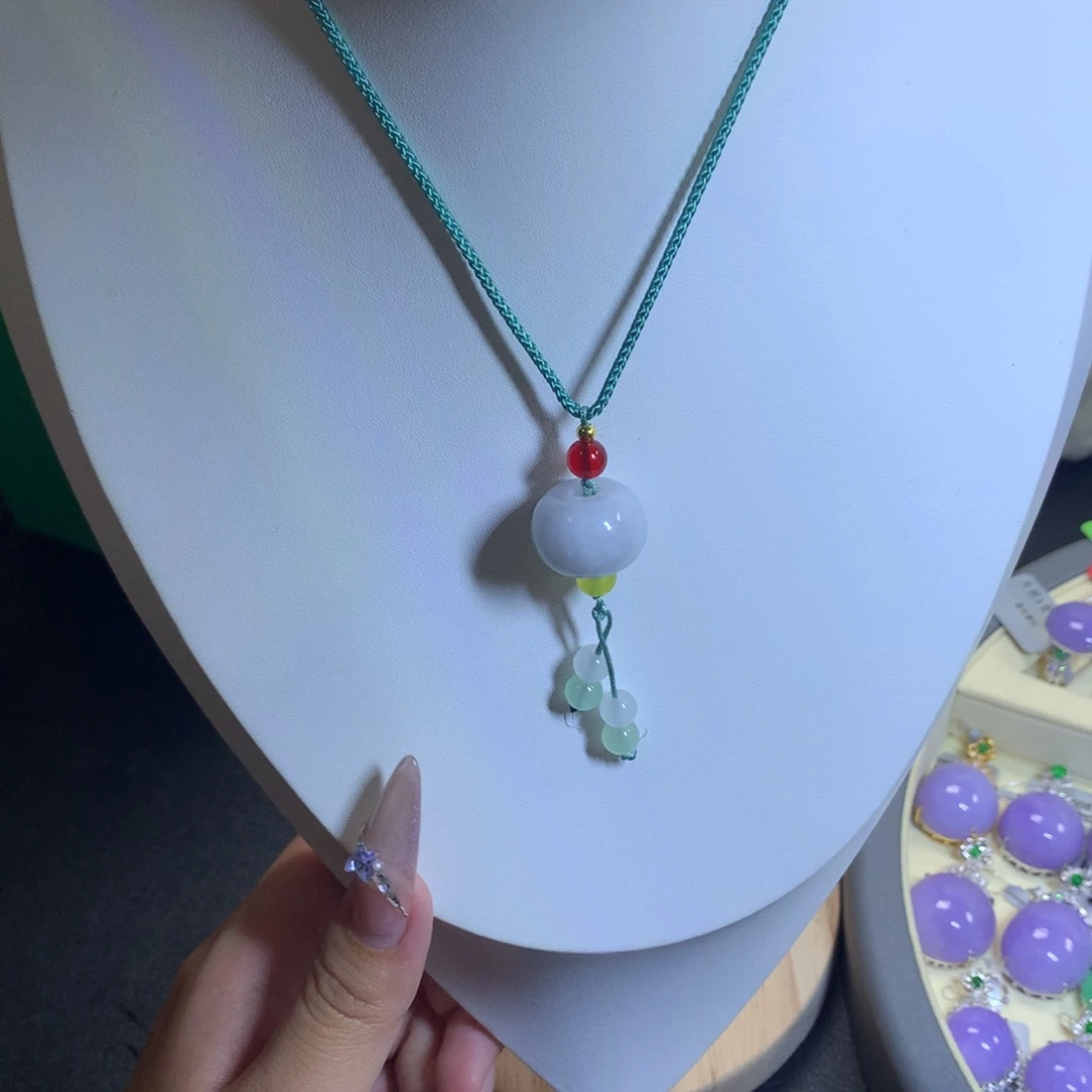 翡翠未镶嵌颈饰天然