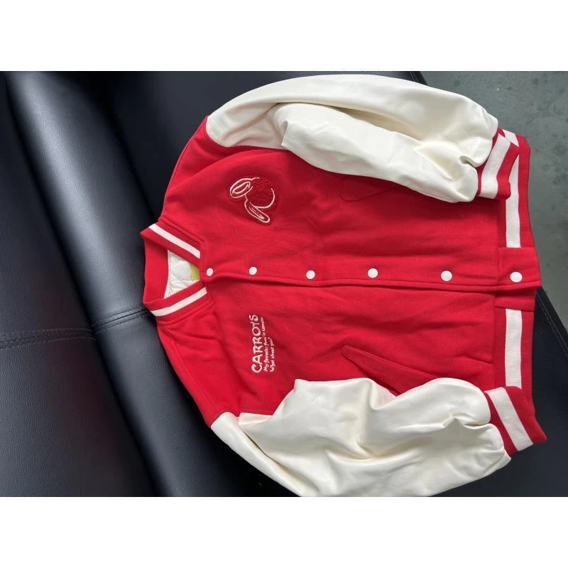 【G-KIDS剪标】M001棒球服加棉毛巾绣外套默认小污渍