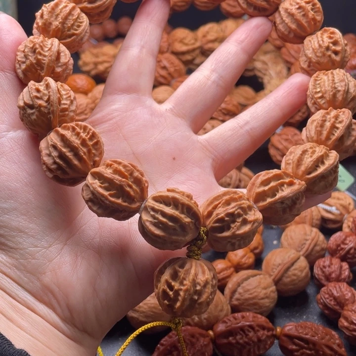 醉***尘手串文玩核桃京八棱