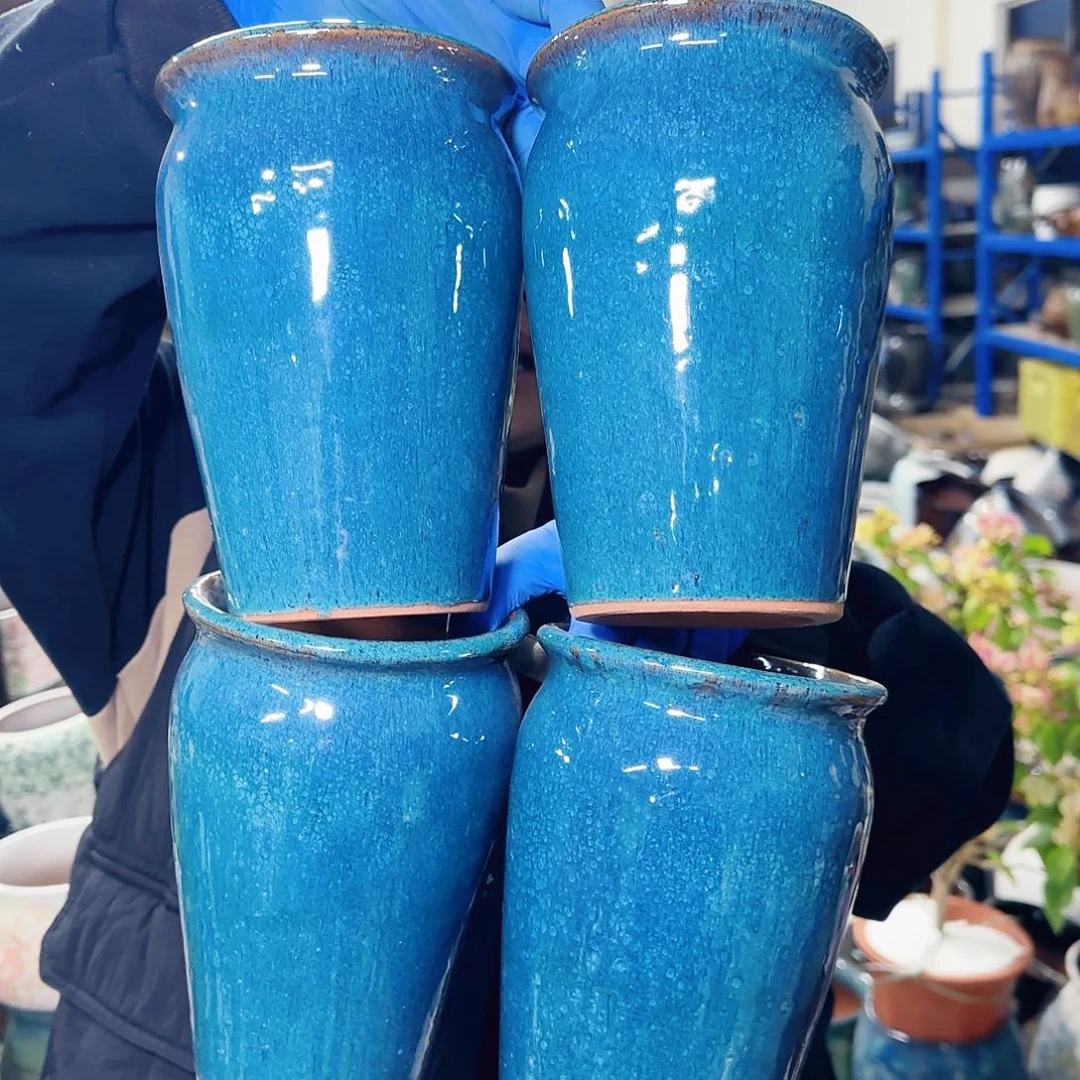 紫砂花盆高18口12