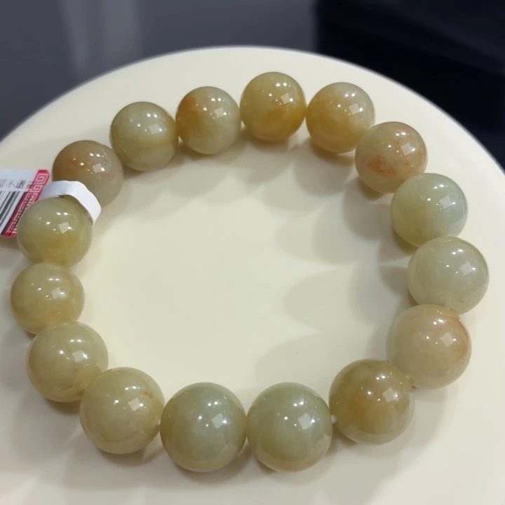 未镶嵌手链翡翠冰胶黄翡卡12