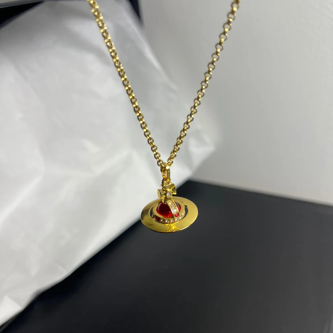 铜合金合成锆石项链 【星球】女潮流高级感 KK