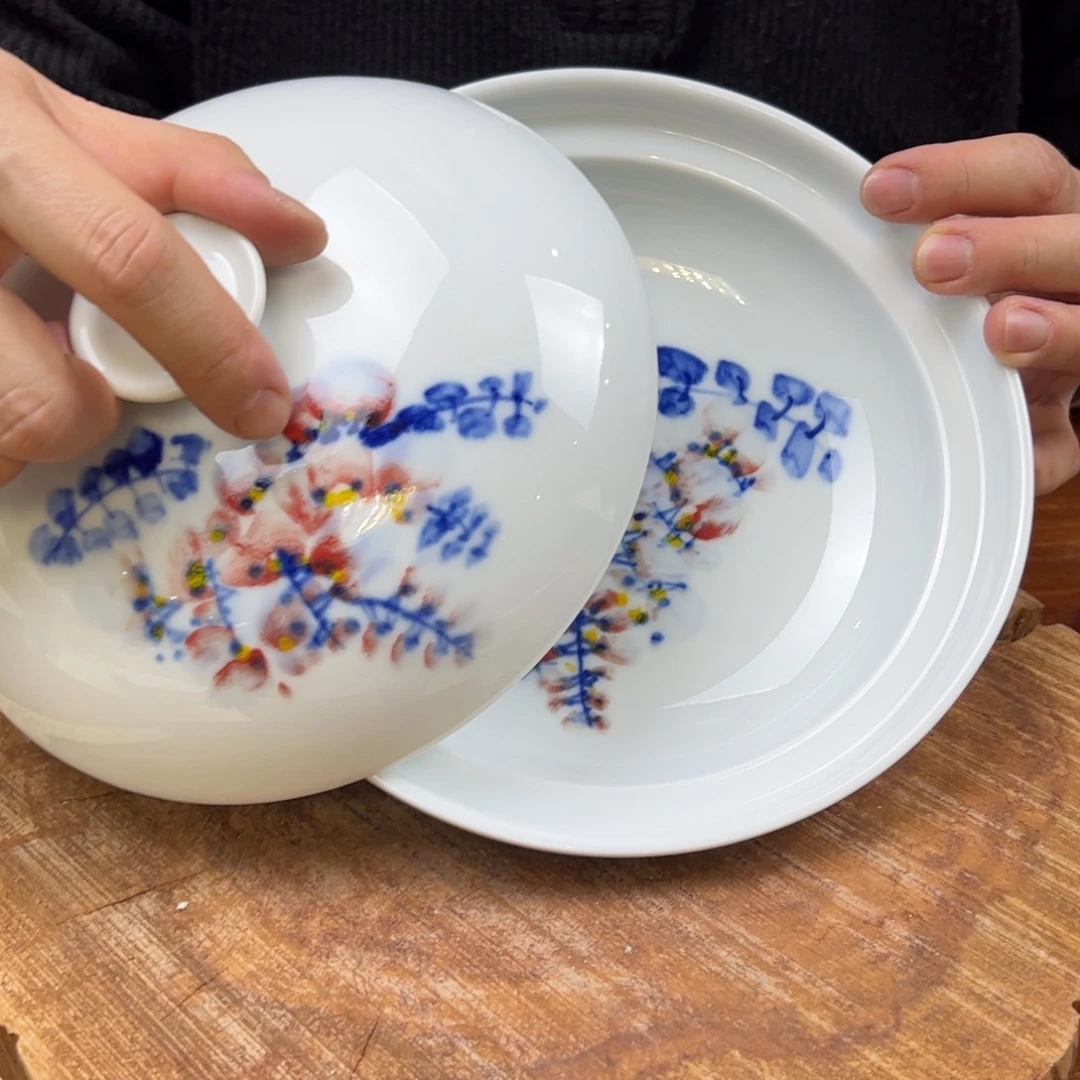 瓷片景德镇陶瓷手工手绘制作