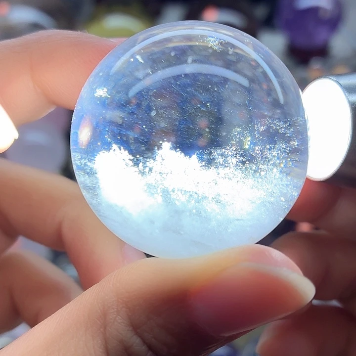 水晶未镶嵌珠宝半成品蓝针3.8A