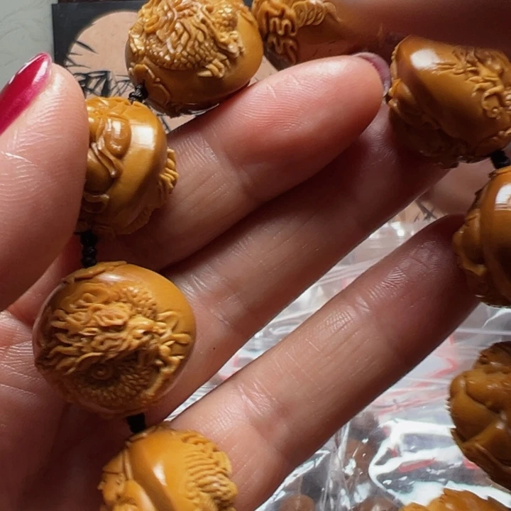 手串/手链橄榄核站***动手工龙财