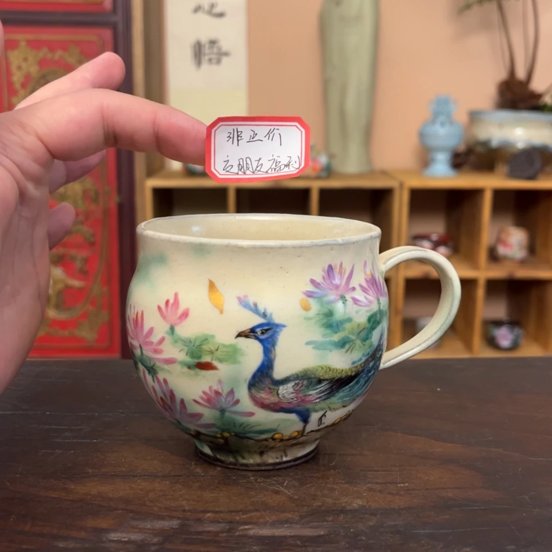 柴烧纯手工手绘陶瓷