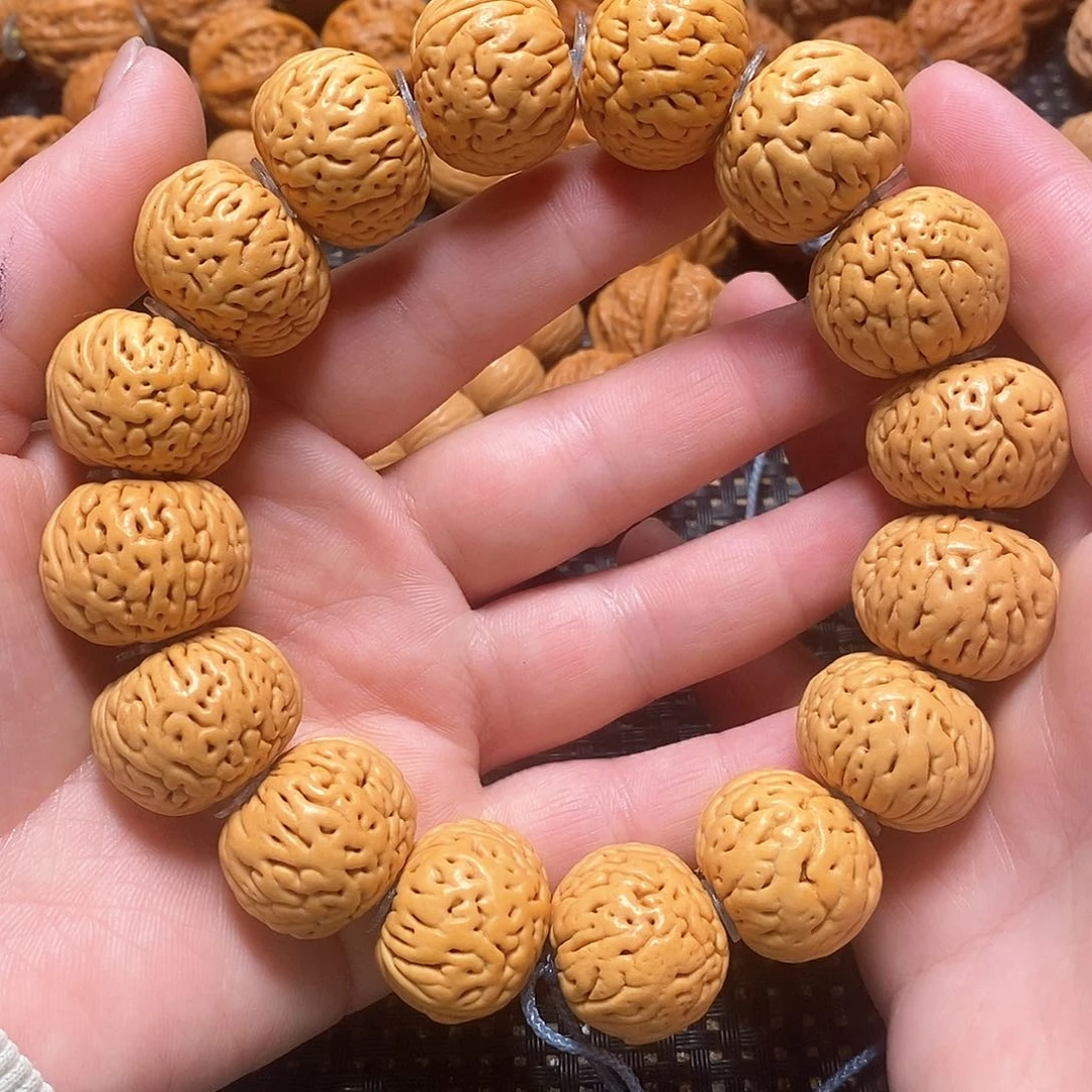 文玩核桃手串磨盘桃核