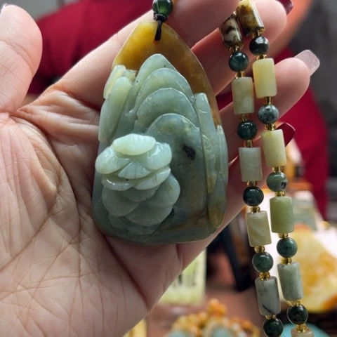 岫玉挂件未镶嵌挂件