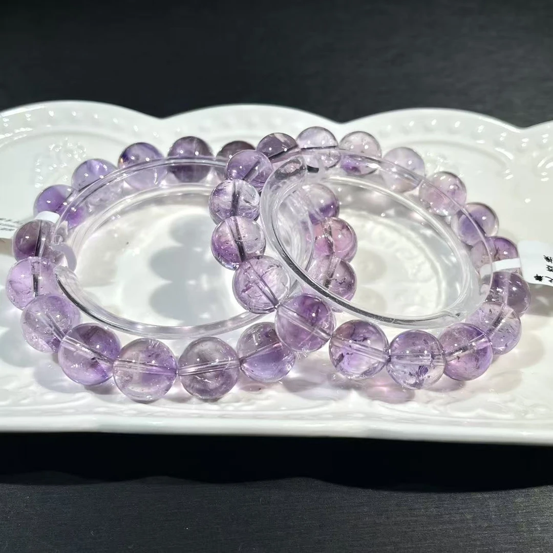 至高品质巴西俏色紫水晶手链手串时尚单圈Z144多样性发一