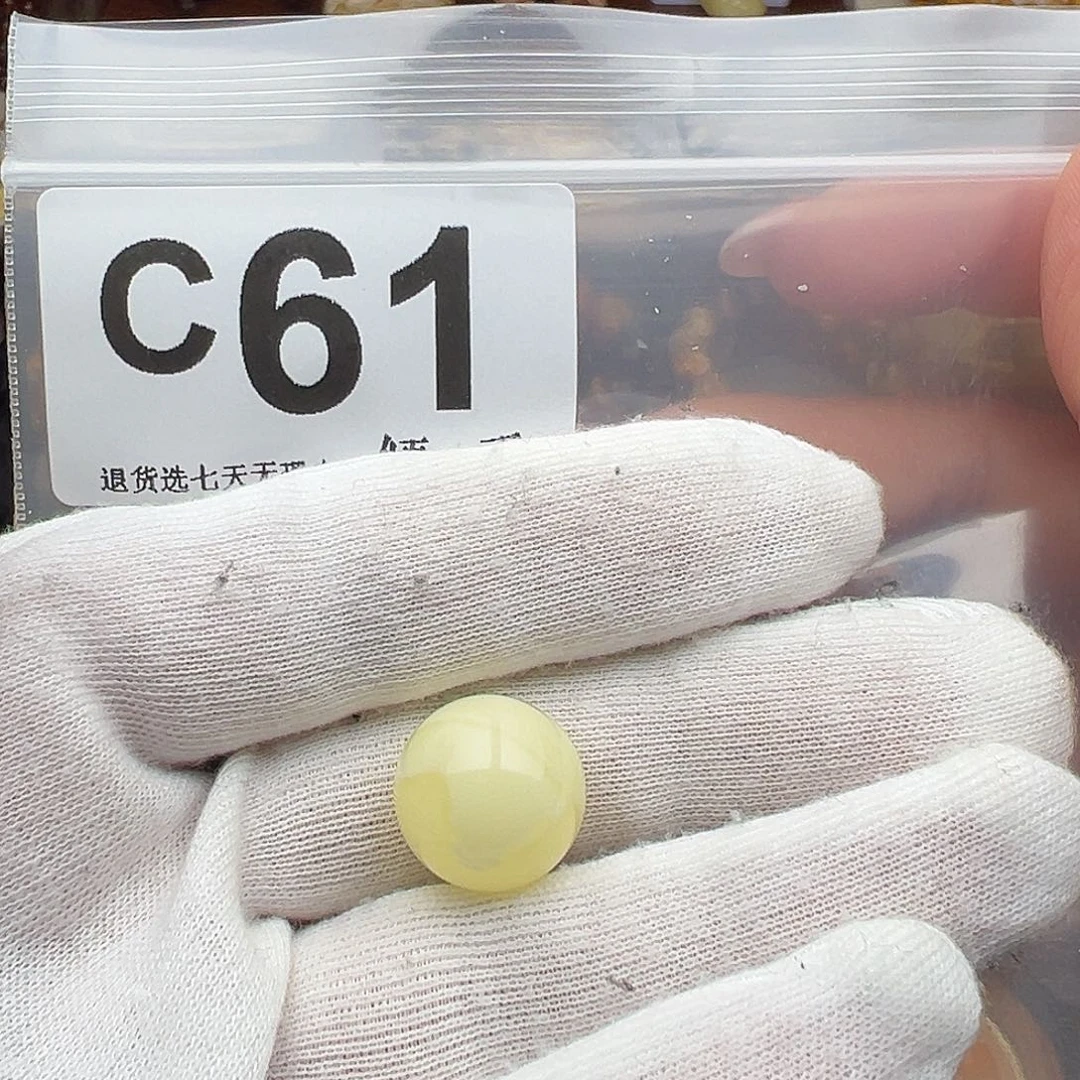 耿***x琥珀未镶嵌裸石圆珠16