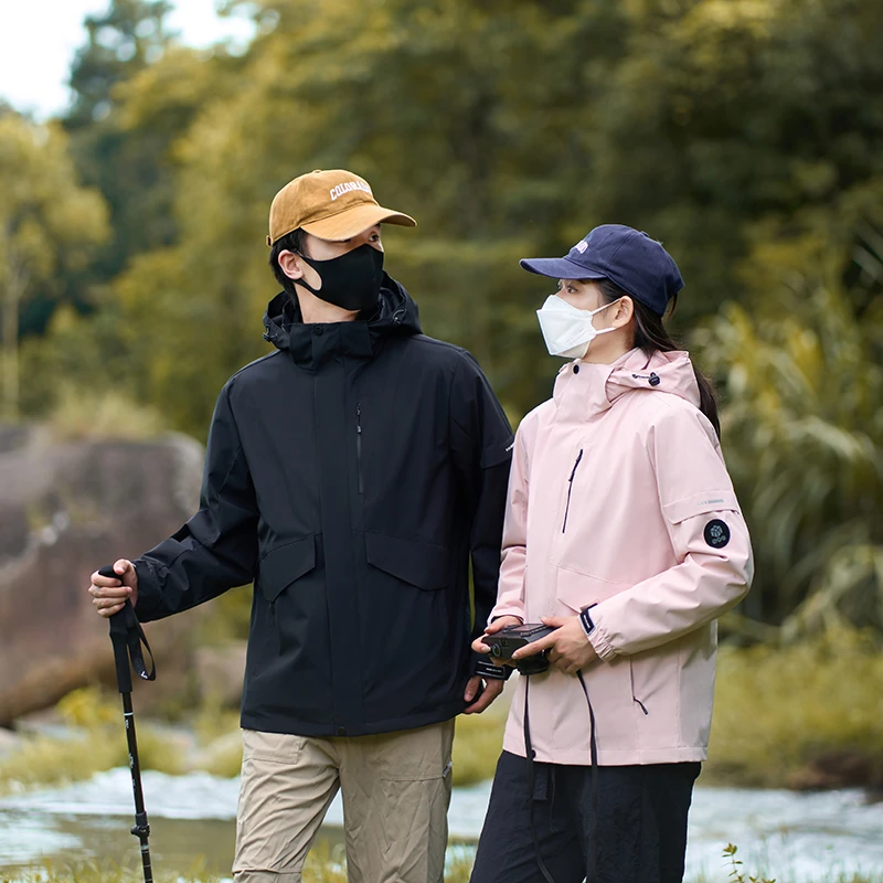 门店7&19！男/女款，户外三合一石墨烯发热轻量硬壳冲锋衣 C20008