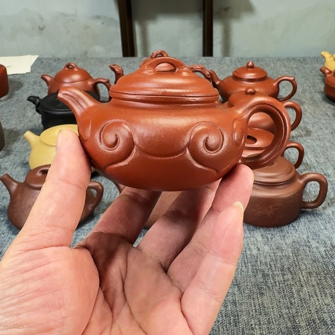 茶壶紫砂全手工紫砂壶仿古如意