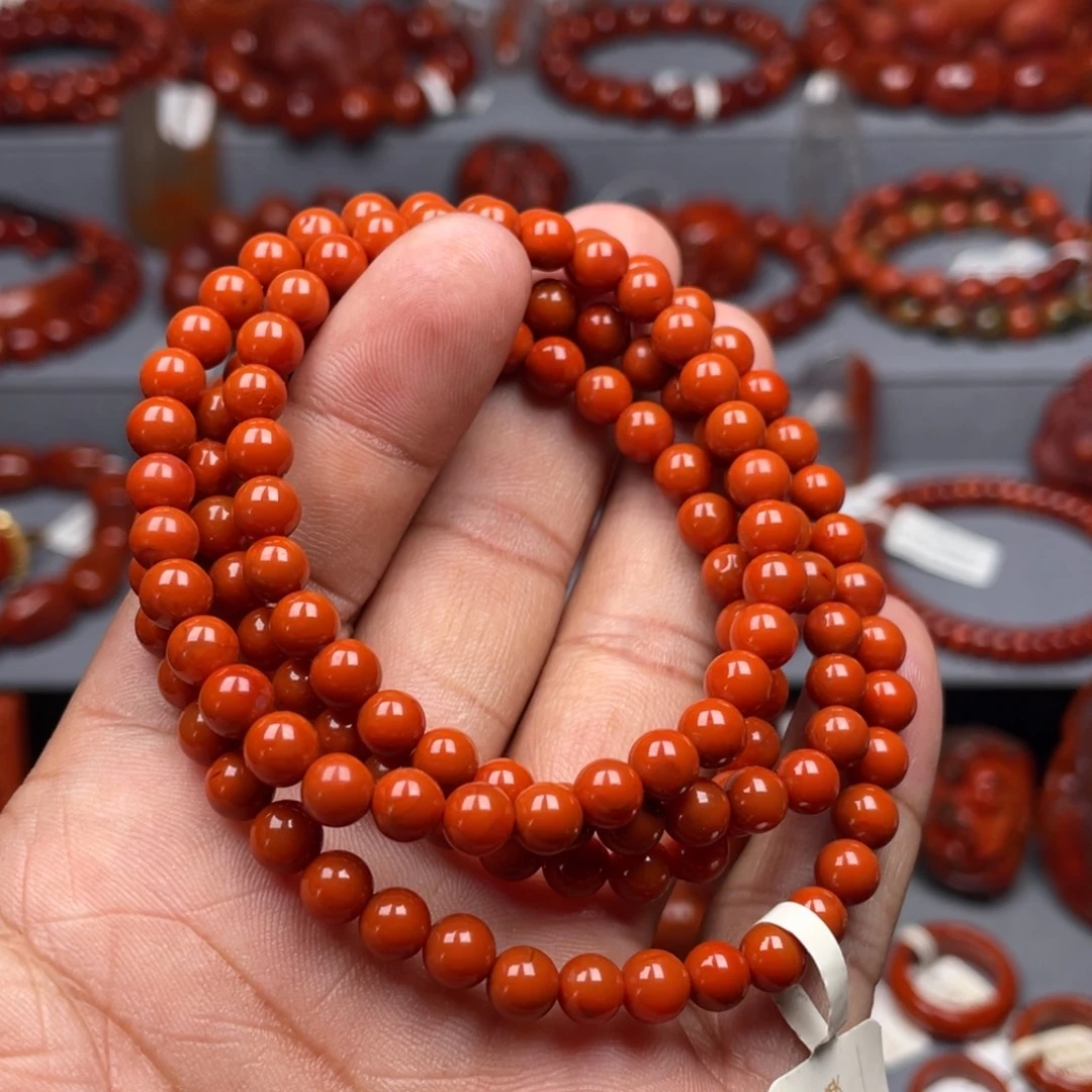 南红玛瑙未镶嵌珠宝奇石多圈5➕