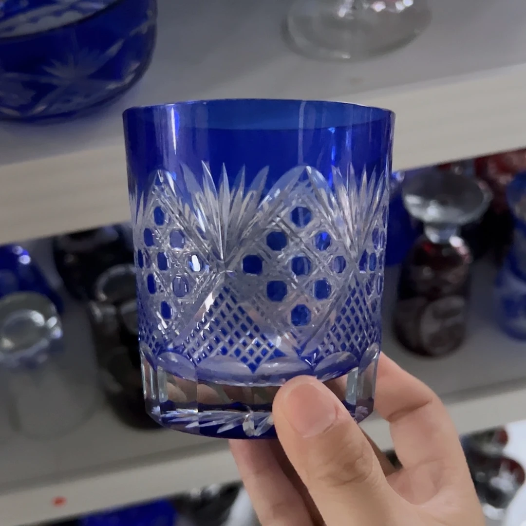 水晶玻璃高脚款微瑕一个