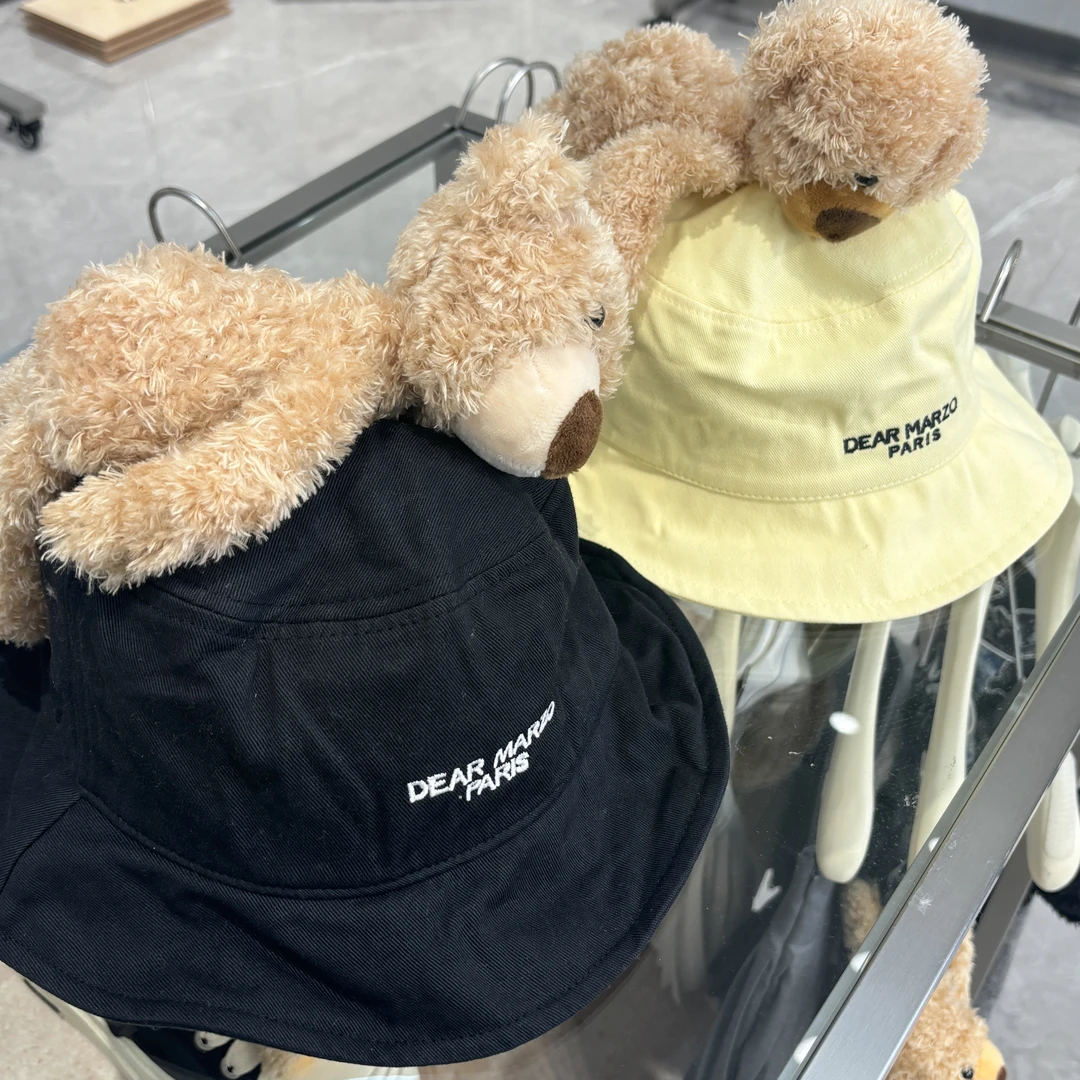 【YU·PP】小众可爱甜酷辣妹风趴趴熊渔夫帽（PS047）