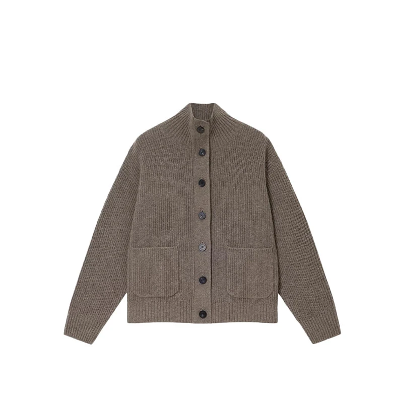 都市通勤学院风针织开衫百搭上衣9801