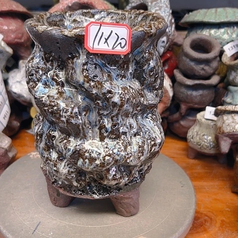 粗陶花盆手工花盆