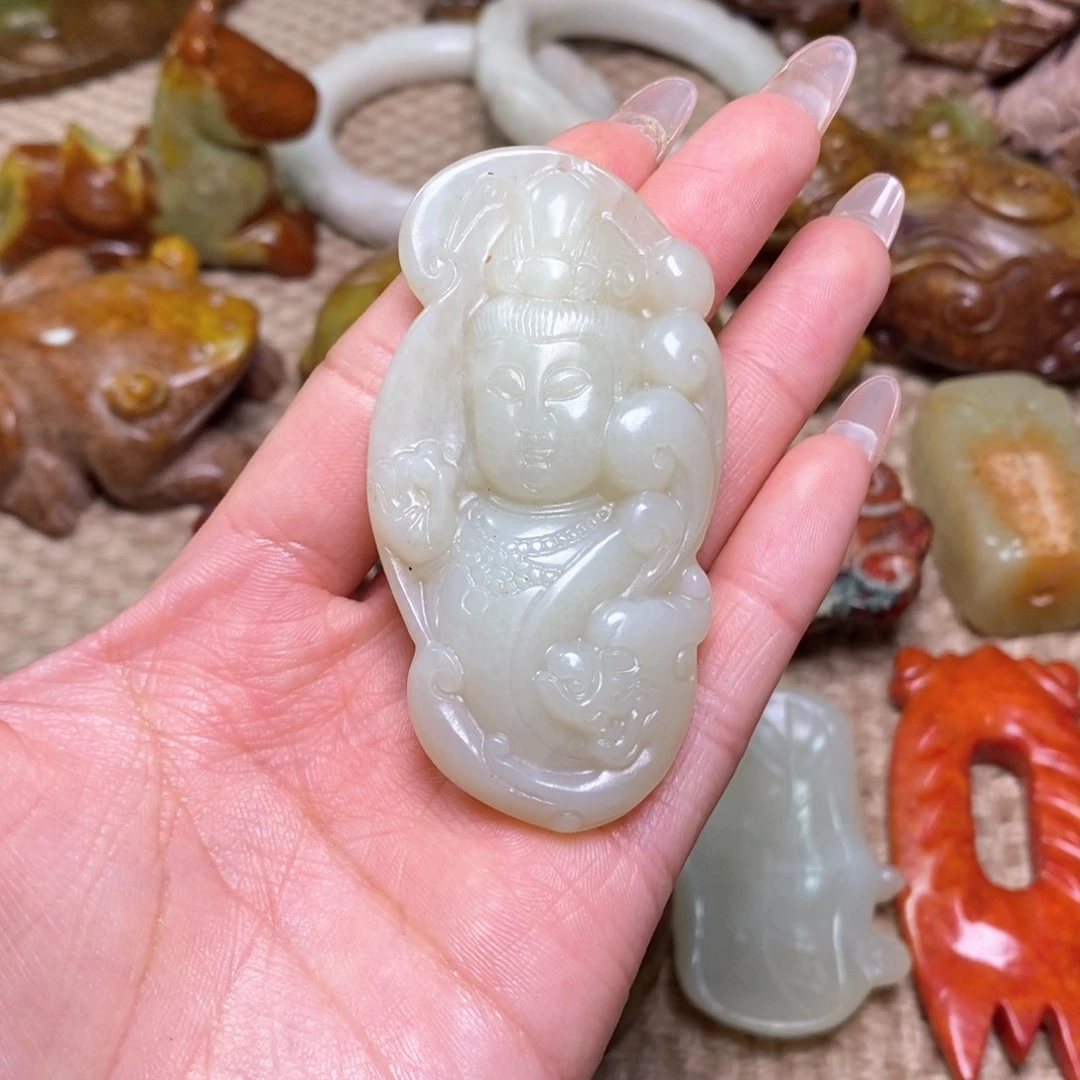 白玉菩提吊坠白玉菩提白玉菩提摆件