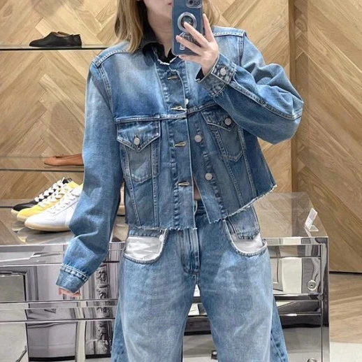 全新未使用 Maison Margiela/梅森马吉拉 牛仔外套 /46/Xsp32504