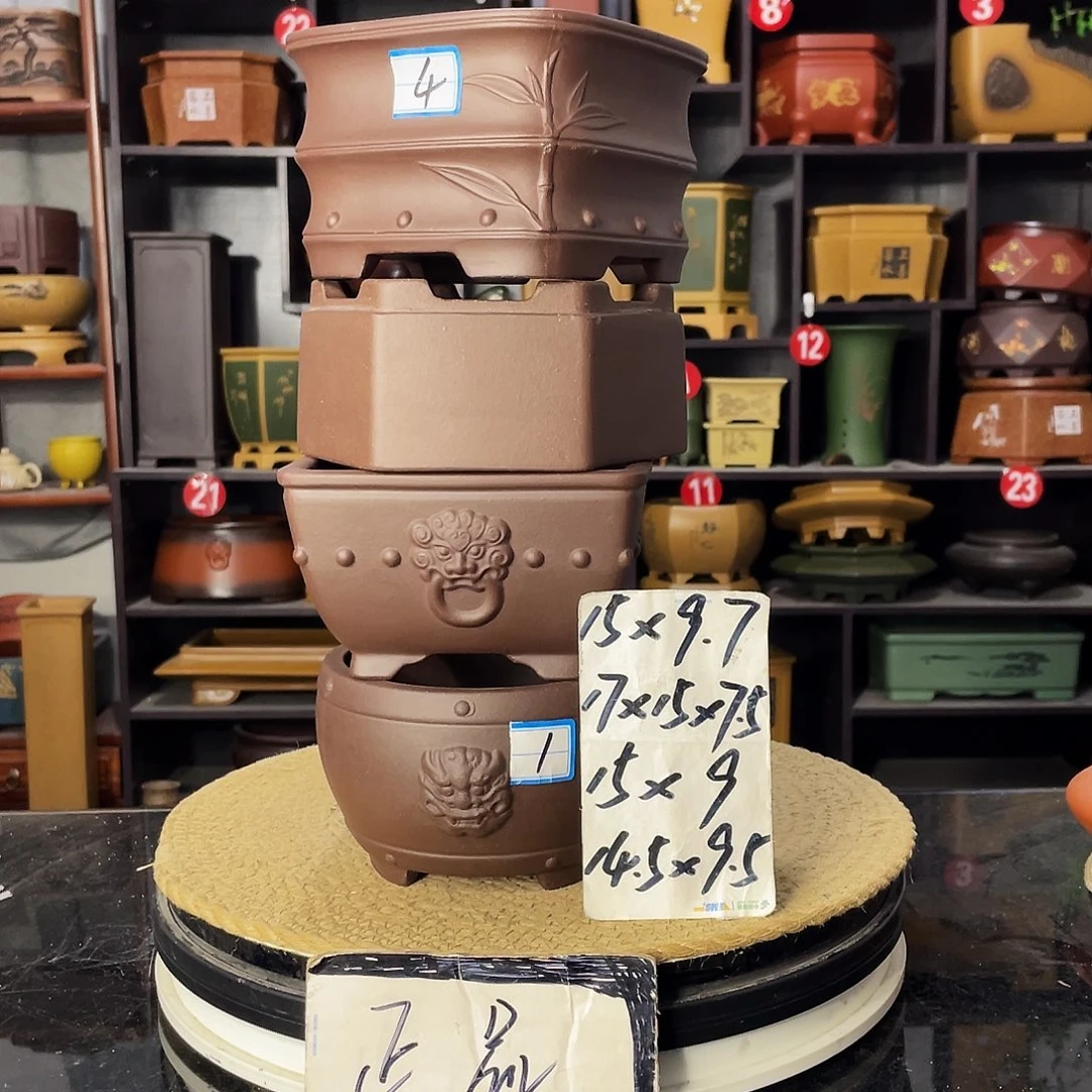 D-盆尚好紫砂花盆