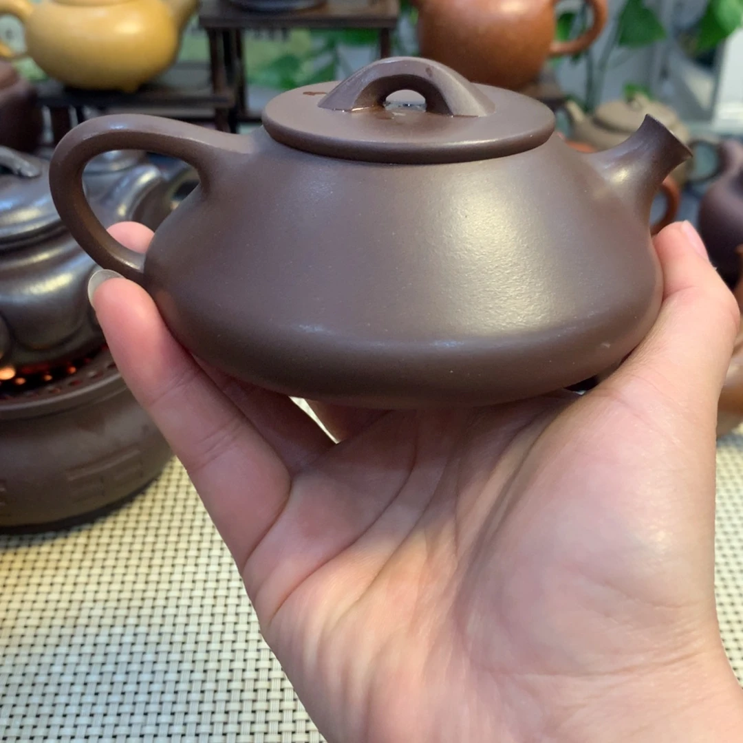玉***兔茶壶紫砂宜兴原矿紫泥180cc