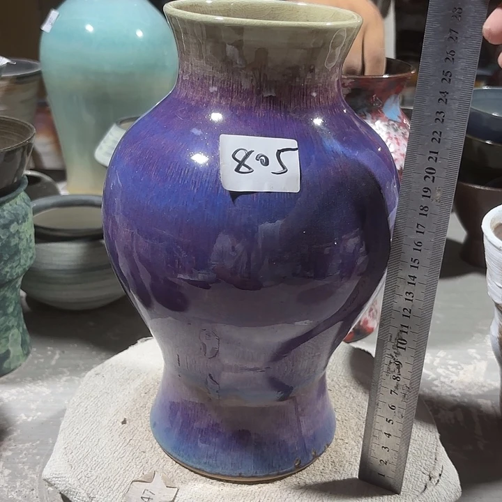 摆件高28，口10，瑕疵处理，805