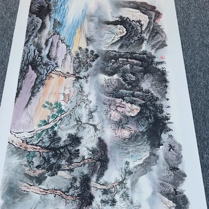 手绘作品全场放大漏