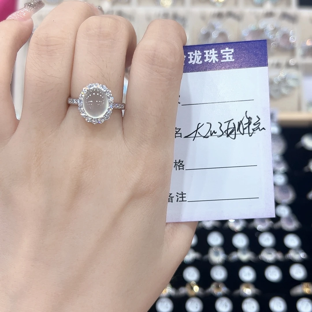大***点紫晶戒指银S925镶嵌