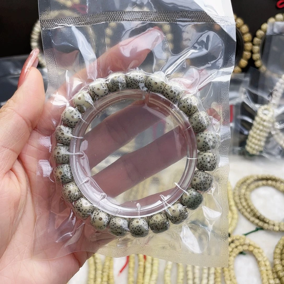 9×10单圈桶珠原生态石玉料