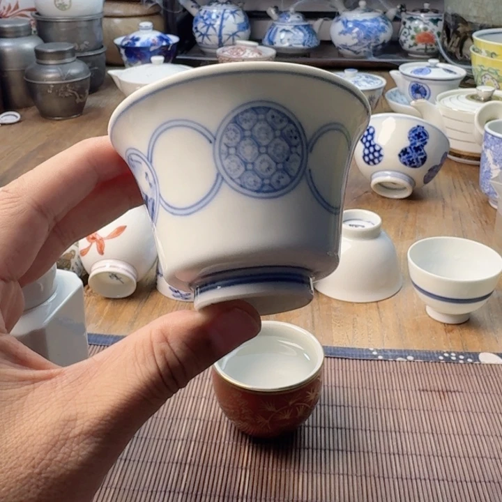 青花瓷器杯子茶具