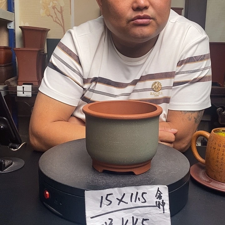 紫砂花盆货号一只kK5