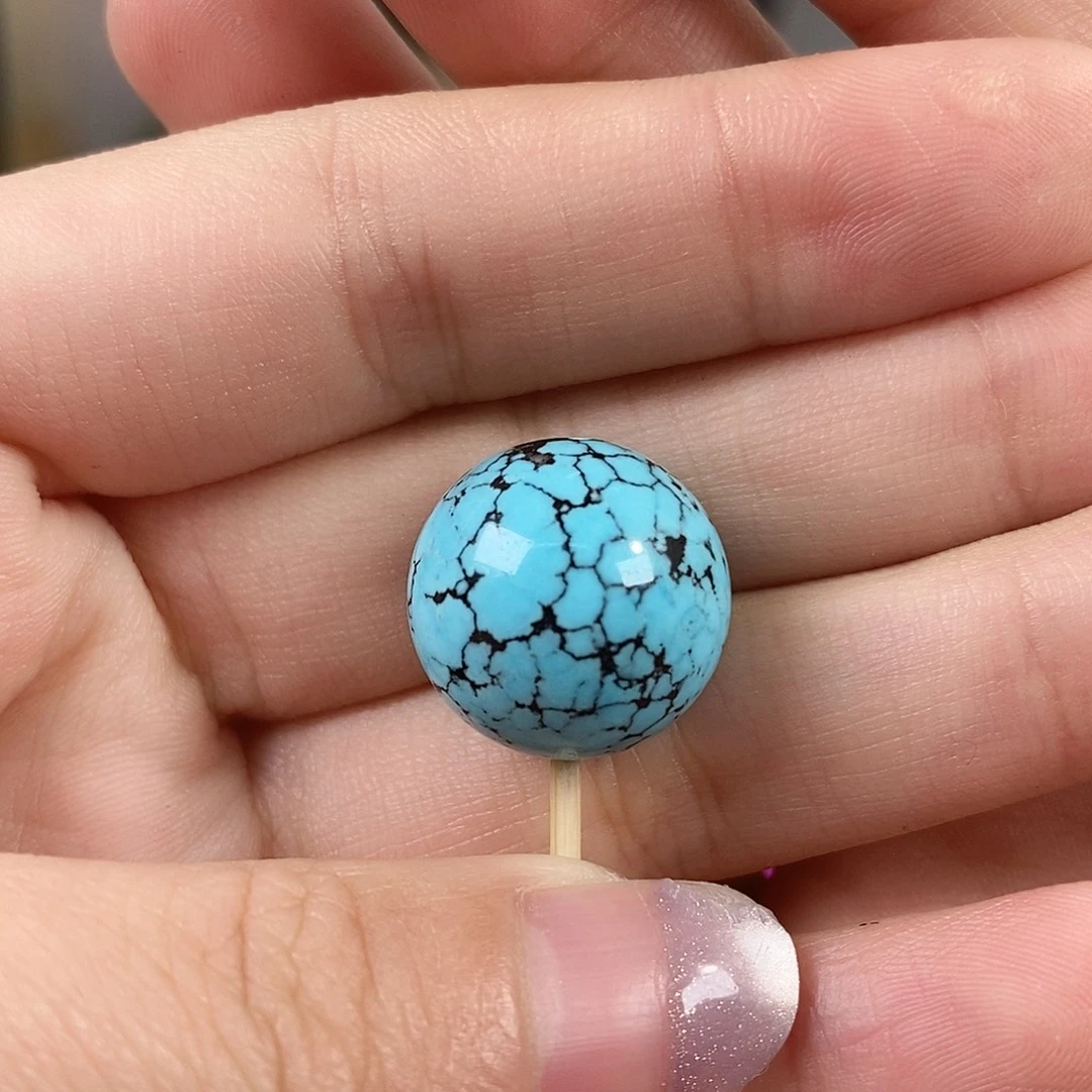 绿松石未镶嵌珠宝奇石17mm+